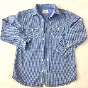 Boys Long Sleeve Button Down Shirt Sz 12